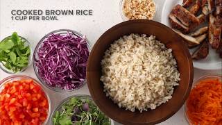 SPICY CHICKEN BUDDHA BOWLS