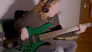 Gaz Rackham Status S2 classic 5 string thru neck bass guitar.