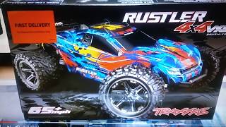 Traxxas Rustler 4x4 VXL 1st look and 2s & 3s Run by Dickson Hobbies