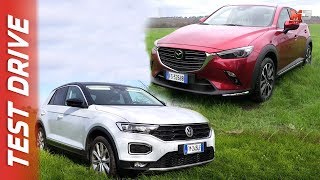NEW MAZDA CX-3 VS VOLKSWAGEN T-ROC 2019 - FIRST TEST DRIVE