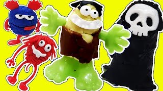 PLAY DOH HULK Smash Skeleton Monsters - MONSTER High De Plastilina de Playdough with Gertit