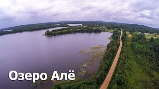 Озеро Алё, Новоржевский район Псковской области. Съемка с воздуха.