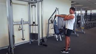 Cable Front Raise (Exercises.com.au)