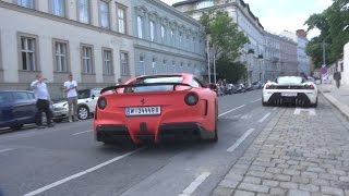 Supercars Leaving Car Show LOUDLY | Carrera GT, N-Largo, Aventador, 8C etc