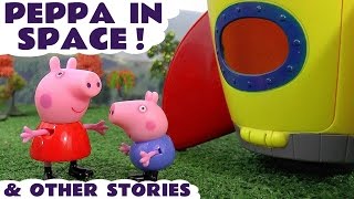 Peppa Pig In Space & Play Doh Halloween Episodes with Thomas and Friends Toys & Surprise Eggs