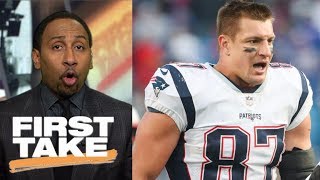 Stephen A. Smith says Rob Gronkowski deserves to be suspended for hit | First Take | ESPN