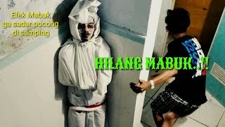 Prank pocong lucu ngakak, teman" nongkrong part 2