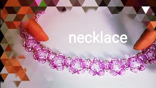 DIY. Tutorial: beaded necklace. Колье из бусин. МК.Простой узор