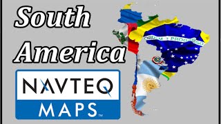 MAPA DA AMÉRICA DO SUL NAVTEQ Q4 2014
