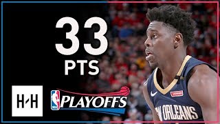 Jrue Holiday Full Game 2 Highlights Pelicans vs Blazers 2018 Playoffs - 33 Points, 9 Assists!