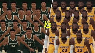 15 LeBron James vs 15 Giannis Antetokounmpo In NBA 2K19!