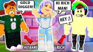 I CHEATED ON HIM?! ROBLOX GOLD DIGGER! | Roblox Adopt and Raise A Cute Kid | Roblox Funny Moments