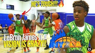 LeBron James Jr Dropping DIMES!! Khoi Thurmon Shows Out in Blowout Game at NY2LA!!
