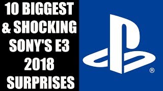 10 BIGGEST AND SHOCKING Surprises From Sony's E3 2018 Presser