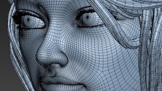 Girl Modeling 3D (time lapse)
