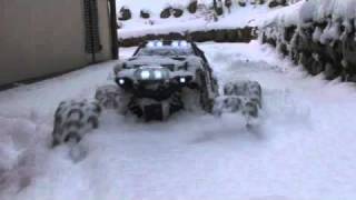 Traxxas summit at snow