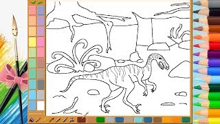 Coloring #21 Velociraptor | Tô Màu "Kẻ Cướp Tốc Độ" / What coloring today?