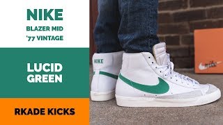Nike Blazer Mid '77 VNTG 'Lucid Green' W/ On Foot
