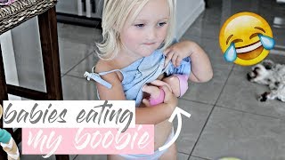 TODDLER TRYING TO BREASTFEED BABY & OUR GLASS DOOR SHATTERED! *AUSSIE MUM VLOGGER*