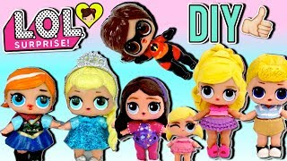 Mi Coleccion de Muñecas LOL Pintadas - Frozen Elsa , Barbie, Increibles 2 , Ladybug Marinette