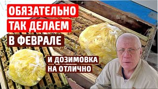 Работы на пасеке ФЕВРАЛЬ Подкормка пчел Зимовка пчел на улице