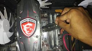 Ghetto installation of MSI Frozr L On RYZEN 3 2200G and DEEPCOOL RF120