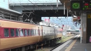 【こんなこと、あり ？？？】　綾部駅　３８１系　223系普通電車×２　２８７系