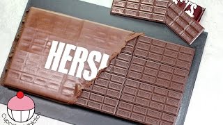 GIANT HERSHEY BAR CAKE! Make a Huge Chocolate Bar Cake with Cupcake Addiction