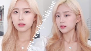 (sub)반말 GRWM 8탄 금발염색 후 첫 겟레디윗미 ‍ ️ 오랜만에 TMI 수다떨기 | 신상 화장품들로 메이크업 | 유튜브 슬럼프&고민