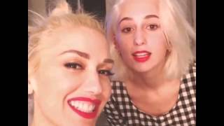 Singer Gwen Stefani with friends