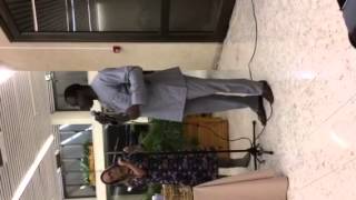 Dr Fajola thanks Galilee Int. Mgt Institute Israel on behalf of Exec.Class - Health Systems Mgt