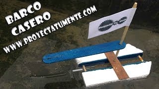 Barco Impulsado por Gomas Elásticas (Casero)