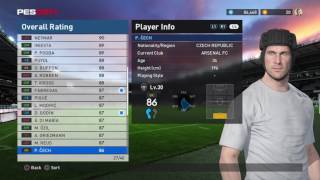 Pro Evolution Soccer 2017 MyClub UEFA Team of the Year Legacy player list