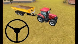 Tractor Simulator 3D: Straw Transport #1, realistic tractor parking games, tractor trolley