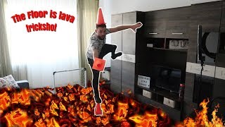 The Floor is lava VS Real Trick Shots