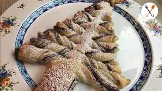 Albero di Natale di pasta sfoglia alla nutella: la videoricetta