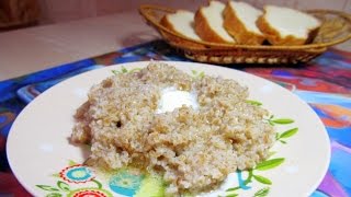 Пшеничная каша на воде ? Каша на завтрак. Полезно и вкусно