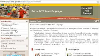 Como fazer cadastro portal Mais Emprego - maisemprego.mte.gov.br