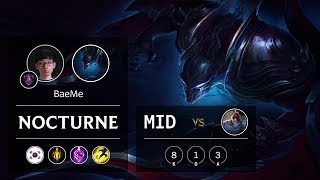Nocturne Mid vs Yasuo - KR Master Patch 9.7