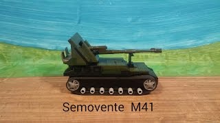 лего танк."Semovente" M41.сборка..Lego tank. "Semovente" M41.sborka