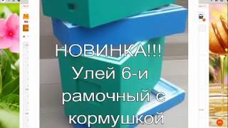 Пчеловодство  Улей 6 рамочный ппс Лысонь
