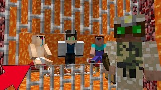 2 НУБА И ПРО ДЕЛАЮТ ПОБЕГ ИЗ ЛАВОВОЙ ТЮРЬМЫ В МАЙНКРАФТЕ! МЕГА ЛОВУШКИ MINECRAFT ПОБЕГ #6