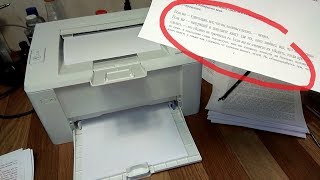 HP M104-M132 Растягивает, сжимает текст