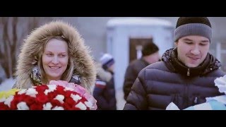 Красивая встреча в роддоме Макар (видеосъемка в роддоме Новосибирск 2016)