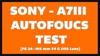 Sony a7III Focus Test & Rack foucs Test-w/FE 24-105mm F4 G OSS Lens