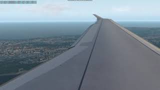 Xplane11.40/BEAUTIFUL BUT WINDY LANDING IN RHODES GREECE (LGRP/RWY 25)-WITH TOLISS AIRBUS A319