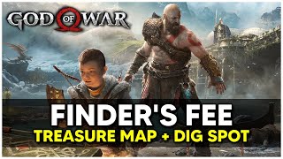 God Of War - Finder's Fee Treasure Map + Dig Spot Locations