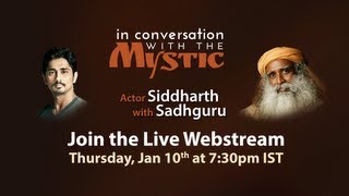 Actor Siddharth joins Sadhguru - In Conversation with the Mystic