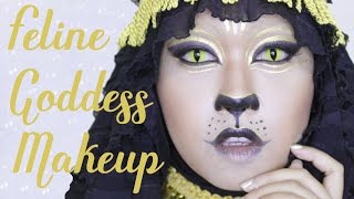 Feline Goddess Makeup Tutorial | NYX Big Thing Makeup Challenge | allseebee