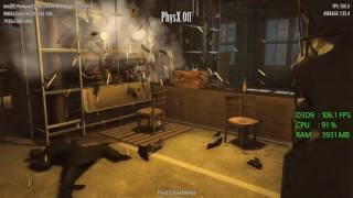 GeForce GTX 1060 -- Intel Pentium G4500 -- Mafia II Benchmark -- PhysX